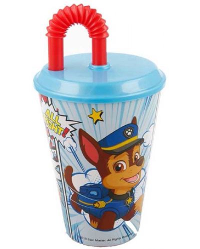 Cană cu pai Stor - Paw Patrol, 430 ml - 1