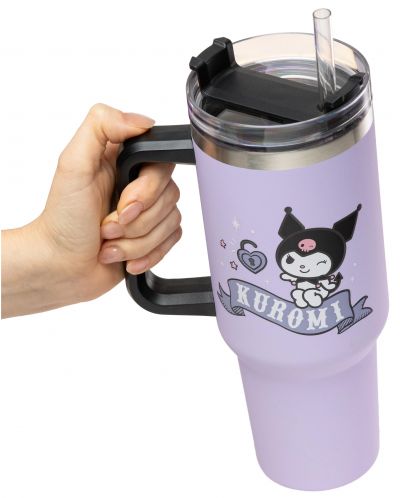 Cană de călătorie Paladone Animation: Sanrio - Kuromi, 900 ml