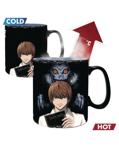 Cana cu efect termic ABYstyle Animation: Death Note - Kira & L, 460 ml	 - 3