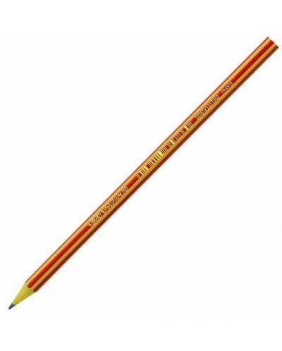 Creion grafit negru fara radiera BIC Evolution - Stripes, HB, sortiment - 1