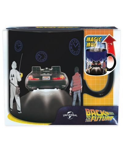 Cana cu efect termic ABYstyle Movies: Back to the Future - Time Machine, 460 ml - 4