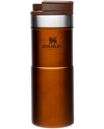 Cană de călătorie Stanley The NeverLeak - 0.35 L, portocalie - 1