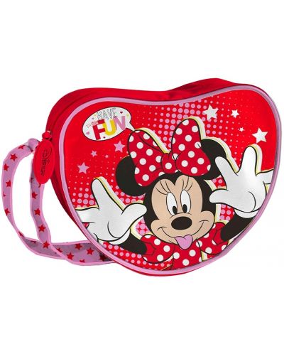 Coriex Geantă de umăr Minnie Mouse - în formă de inimă, cu un singur compartiment - 1