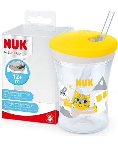 NUK Evolution - Action Cup, 230 ml, galben - 2