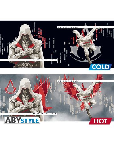 Cana cu efect termic ABYstyle Games: Assassin's Creed - The Assassins, 460 ml - 2