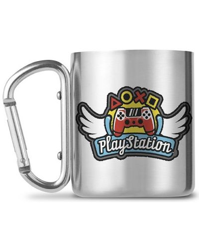 Cană ABYstyle Games: PlayStation - Wings (Carabiner) - 1