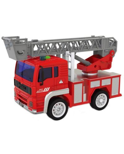 Jucarie pentru copii City Service - Camion de pompieti, cu sunet si lumini, sortiment - 2
