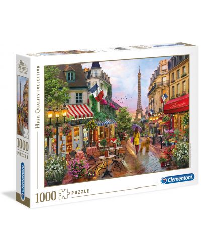 Puzzle Clementoni de 1000 piese - Flori in Paris, David Maclean - 1