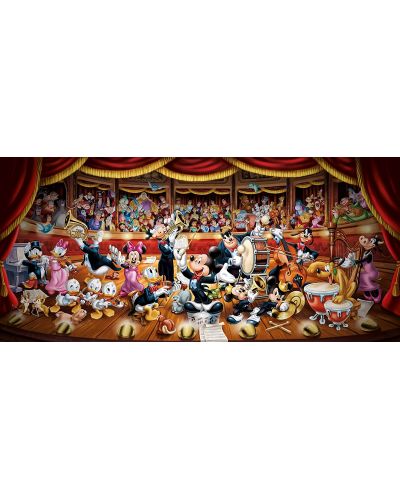 Puzzle panoramic Clementoni de 1000 piese - Orchestra Disney - 2