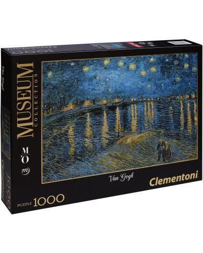 Puzzle Clementoni de 1000 piese - Noapte instelata peste Ron, Vincent van Gogh - 1
