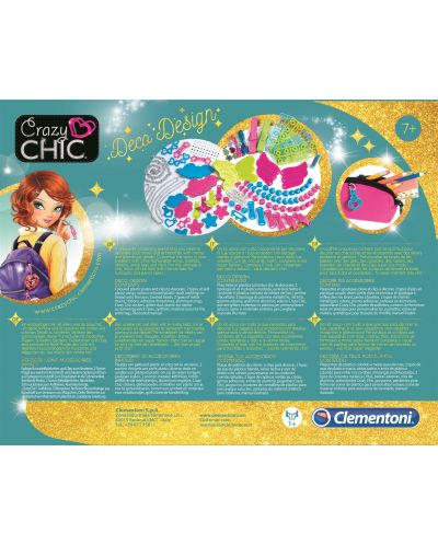Set creativ Clementoni Crazy Chic - Decoratiuni pentru incaltaminte - 2