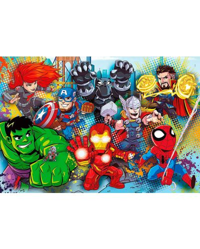 Puzzle Clementoni de 60 piese maxi - Marvel Super Hero - 2