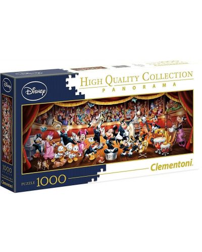 Puzzle panoramic Clementoni de 1000 piese - Orchestra Disney - 1