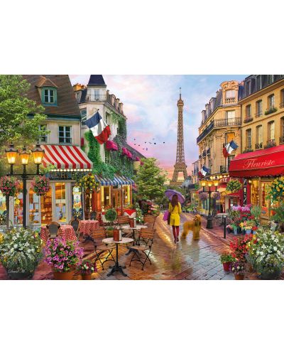 Puzzle Clementoni de 1000 piese - Flori in Paris, David Maclean - 2