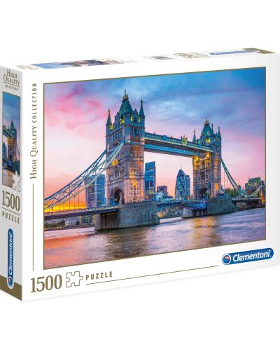 Puzzle Clementoni de 1500 piese - High Quality Collection Tower Bridge Sunset  - 1