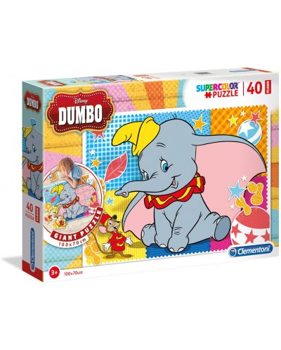 Puzzle de podea Clementoni de 40 piese - Dumbo - 1