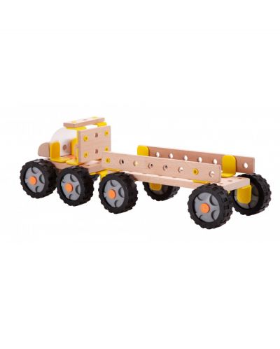 Camion din lemn pentru copii - Transportor de containere Classic World - 4