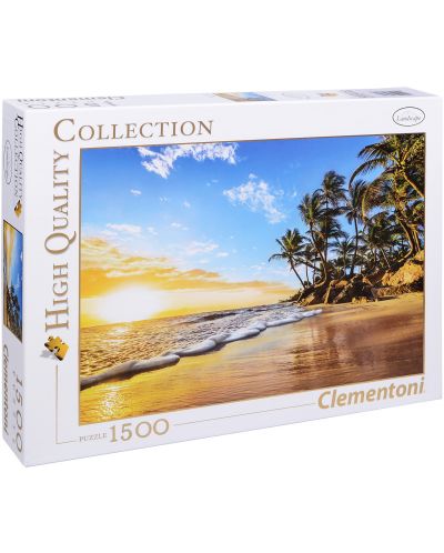 Puzzle Clementoni de 1500 piese - Apus tropical - 1