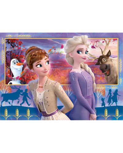 Puzzle Clementoni de 2 x 60 piese - SuperColor Disney Frozen 2 - 2