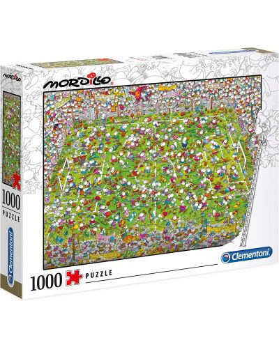 Puzzle Clementoni de 1000 piese - Football, Guillermo Mordillo  - 1