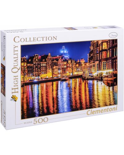 Puzzle Clementoni de 500 piese - Amsterdam, Olanda - 1