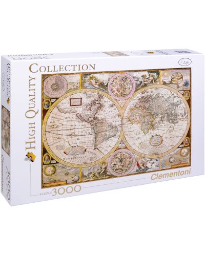 Puzzle Clementoni de 3000 piese - Harta antica a lumii - 1