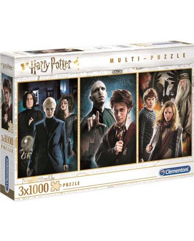 Puzzle Clementoni din 3 x 1000 piese -Harry Potter - 1