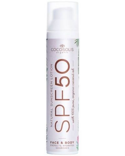 Cocosolis Sunscreen Lotiune naturala de protectie solara, SPF 50, 100 g - 1