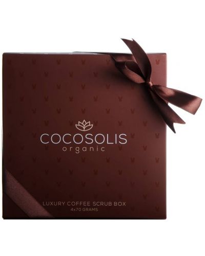 Cocosolis Cutie de lux cu 4 exfoliante organice naturale, 4 x 70 g - 2