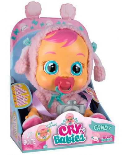 Papusa plangacioasa cu lacrimi IMC Toys Cry Babies - Candy, miel, exclusiv - 1