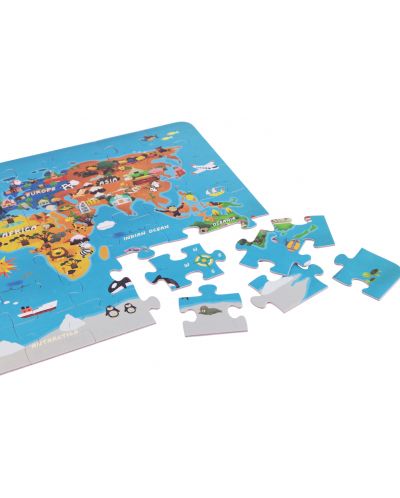 Puzzle Classic World cu 48 de piese - Harta lumii - 2