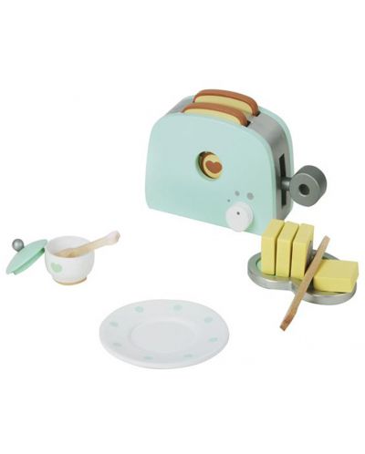 Jucarie de lemn Classic World - Toaster, cu accesorii - 1