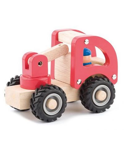 Jucarie din lemn Woody - Masina de pompieri - 1