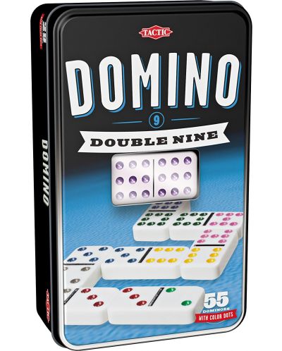 Joc clasic Tactic -Domino 9, in cutie metalica - 1