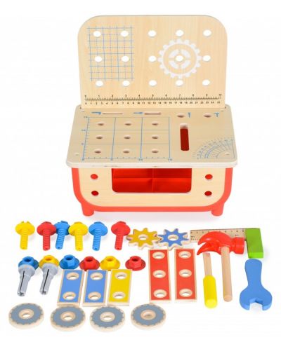 Tooky Toy Set atelier de instrumente din lemn - 6