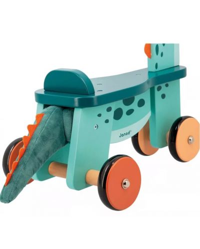 Jucărie din lemn pentru călărie Janod - Dinozaur - 5