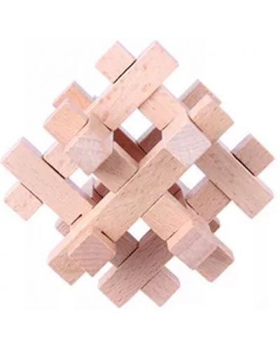 Puzzle 3D din lemn Johntoy - Enigma, tip 12 - 1