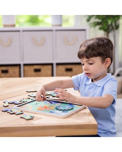 Puzzle din lemn  Melissa & Doug - Facilități subacvatice, 18 piese - 9