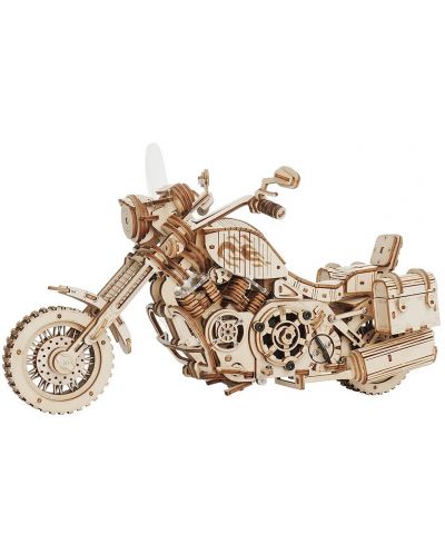 Puzzle 3D din lemn Robo Time de 420 de piese - Motor Cruiser - 1