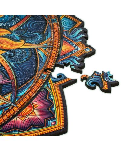 Puzzle din lemn Unidragon de 350 de piese - Mandala Soarelui Răsare (dimensiune KS) - 3