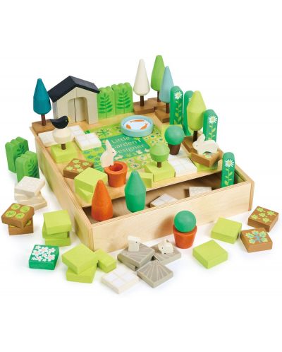 Set de joaca din lemn  Tender Leaf Toys -Grădina mea, 67 de piese - 2