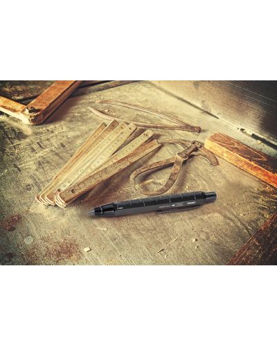 Creion mecanic din lemn Troika - Zimmermann, HB, negru - 4