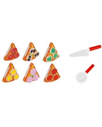 Set din lemn Kruzzel - Pizza cu accesorii - 2