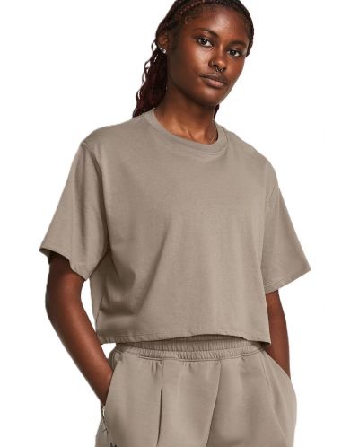 Tricou pentru femei Under Armour  - Campus Boxy Crop , maro - 3