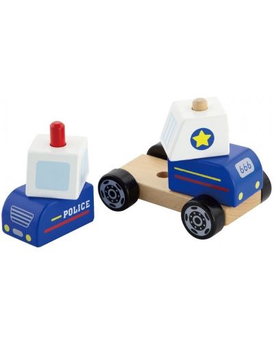 Jucărie puzzle din lemn Viga - Mașină de poliție - 2