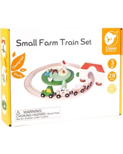 Set din lemn Classic World - Tren de fermă - 3