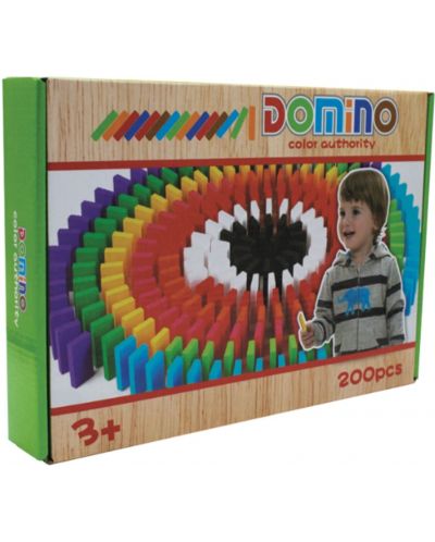 Domino din lemn B-MAX, 200 piese  - 1