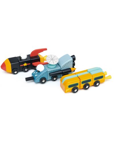 Set de jucării din lemn Tender Leaf Toys - Space Race - 2