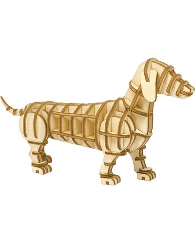 Puzzle 3D din lemn Jigzle - Câine  - 2