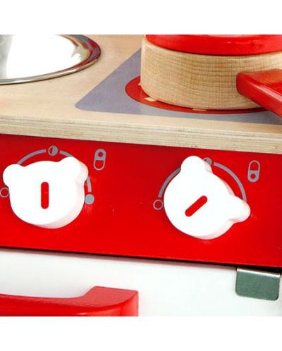 Дървена играчка Viga - Bucătărie roșie - 2